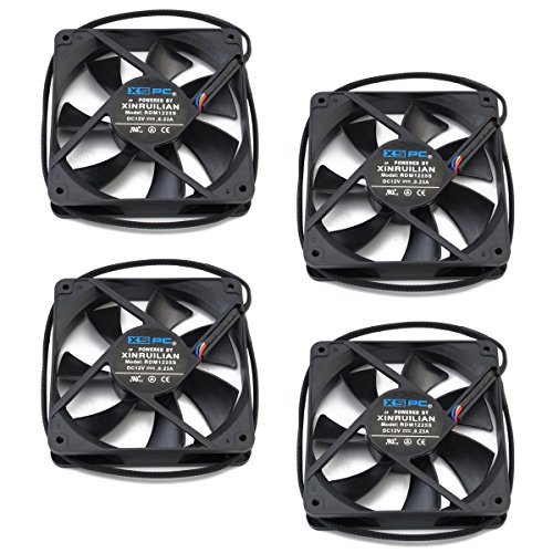 XSPC 120MM Xinruilian PWM Fan, 4-Pack