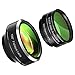 Mozeat Lens 238 Degree Super Wide Angle Fisheye Lens, Professional HD Cell Phone Camera Clip-on Lens, for Smartphone, Tablet