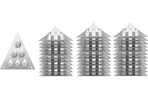 Leefasy 36Pcs Push on Acoustic Panel Mounting Hardware, Surface Mount Impaler for Wooden Masonry Wall Gypsum Board