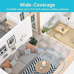Livatro 4L Top Fill Humidifiers for Bedroom Large
