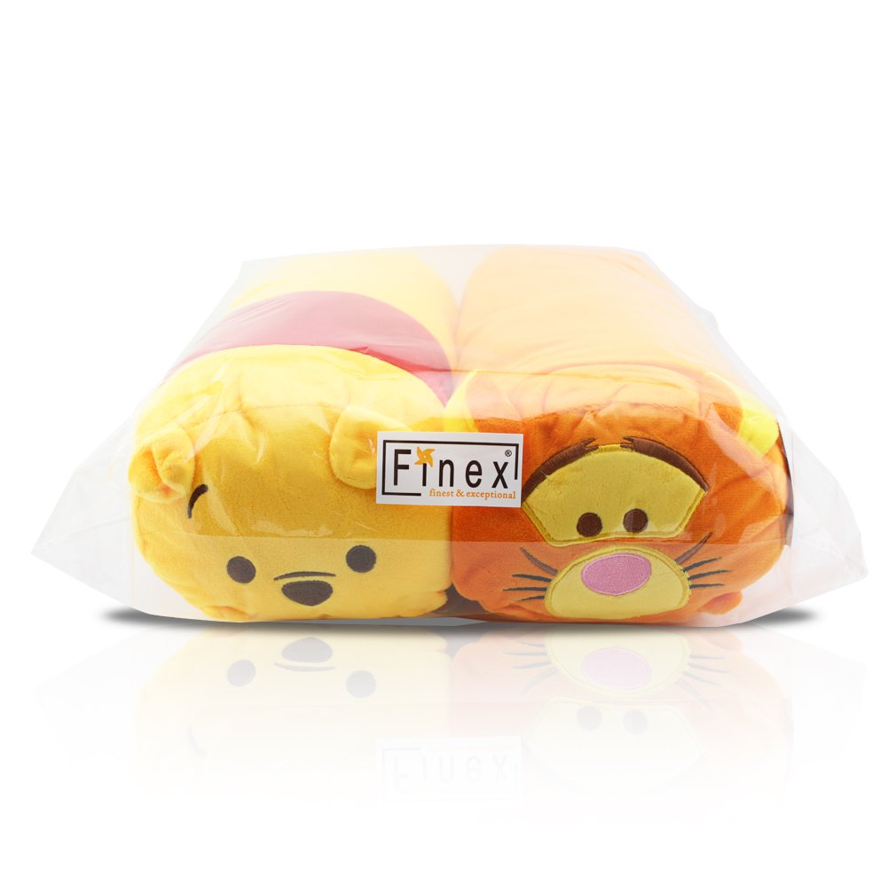 Set Of 2 Finex Winnie The Pooh And Tigger Tsum Tsum Series Plush