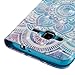 FlREFlSH Galaxy J3/J310 case, Wrist Straps Credit Card Holder Wallet Slip-Proof Premium PU Leather Durable Scratch Resistant Kickstand Wallet Case Cover for Samsung Galaxy J3/J310-Flower