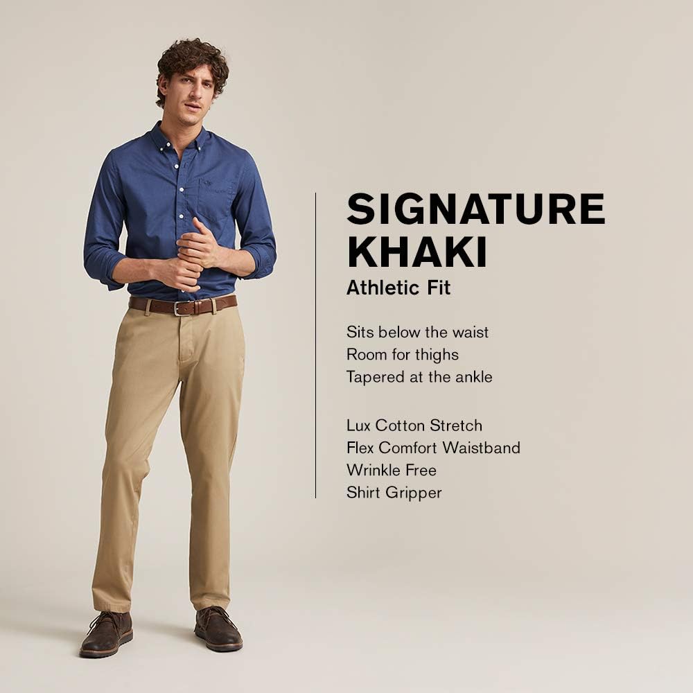 mens athletic khaki pants