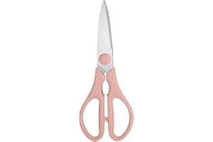 Pink Kitchen Shears, Rkqoa Kitchen Scissors Heavy Duty Cooking Scissors, Dishwasher Safe Scissors Kitchen House Essentials Su
