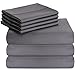 Utopia Bedding 7-Piece Queen Bed Set With Duvet Cover - Flat & Fitted Sheet - 2 Pillowcases and 2 Pillow Shams - Grey