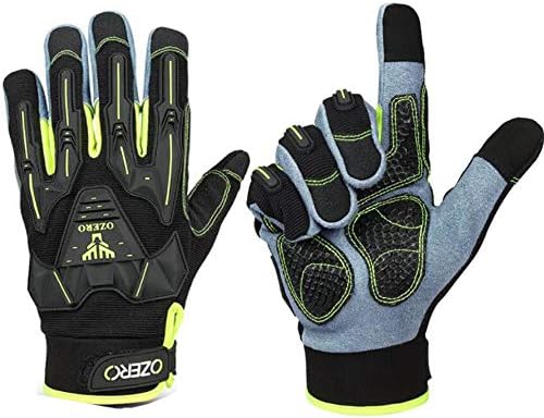 WIXI Cycling Gloves for Men Full Finger Road Mountain Bike Bicycle Gloves Touchscreen Recognition Deerskin Suede Leather Palm and Shock-Absorbing Anti- Slip Breathable Gloves for BMX MX ATV MTB
