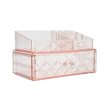 Amazon Com Makeup Organizer Acrylic Cosmetic Storage Drawers And