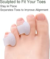 Welnove Gel Toe Separator Pinky Toe Spacers 12 Pack Little Toe Cushions view 4