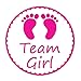 Gender Reveal Stickers - PojoTech Team Boy and Team Girl Baby Shower Stickers Gender Reveal Party Supplies Decorations - 80 Pack