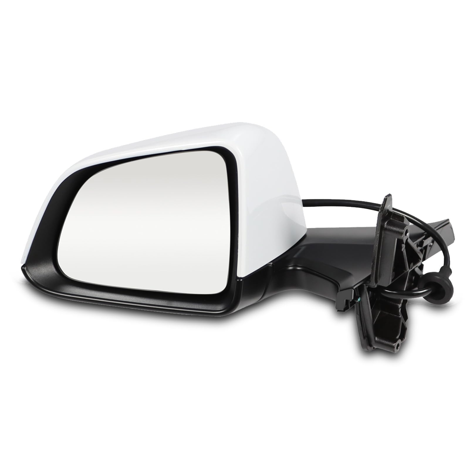 Photo 1 of Jecoupoon Left Driver Side Mirror Assembly Compatible with Model Y 2020-2023 Side Door Mirror with Heated & Automatic Folding & Electric Adjustment and Memory Replaces 1594111-00-C (13Pins White)