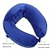 VIKTOR JURGEN Travel Neck Pillow - Memory Foam and Cooling Gel Pillows with Neck and Head Support - U-Shaped Pillow - Great Gift Idea – Perfect for Trips, Office and School Napping (Blue)