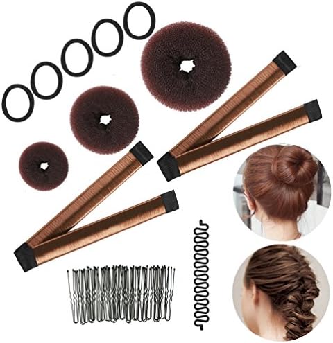 Buy Brown Set Insowni Magic Hair Styling Kit French Donut Bun