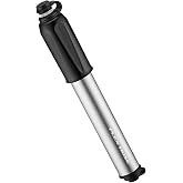 LEZYNE Sport Drive HP Compact Bike Hand Pump | 120 PSI High Pressure Inflation, CNC Aluminum, Flex Hose, Presta &amp; Schrader Compatible, Frame Mount Included