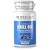 Dr. Mercola Krill Oil 1000mg - 60 Capsules - Antarctic Krill Oil - An Improved Alternative To Fish Oil - Omega-3s Bonded To Phospholipids