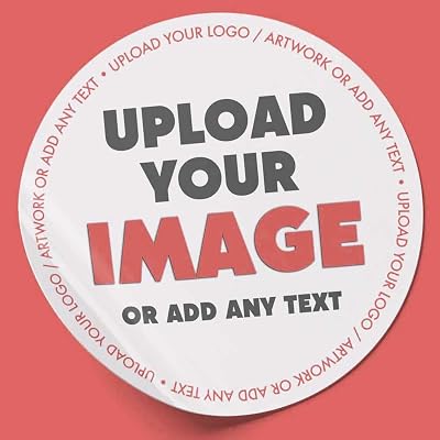 Your Invites Personalised Circle Stickers 25 37 45 51 62 88mm Matte Finish