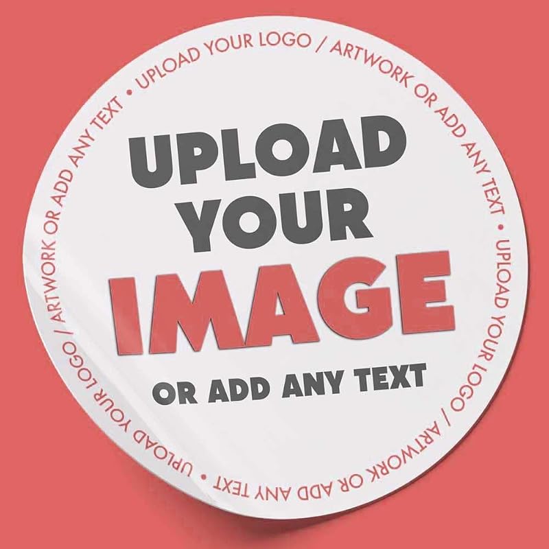 Your Invites Personalised Circle Stickers 25 37 45 51 62 88mm Matte Finish