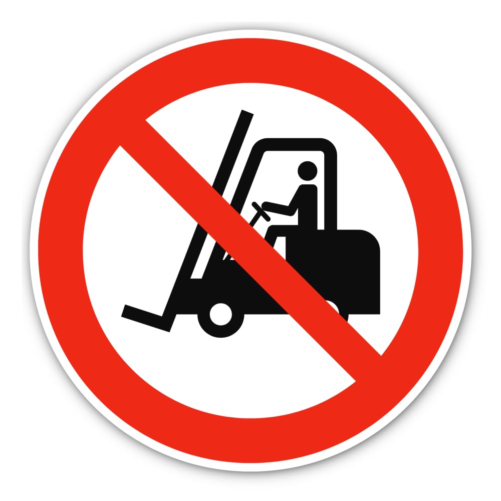 Prohibited for Pulley conveyors: P006 - DIN EN ISO 7010 / ASR A1.3 - Sticker: Diameter 20 cm, 1 piece