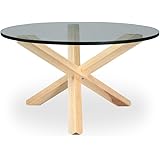 Kardiel Tripod Mid-century Modern Coffee Table, Natural Ash Wood