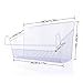YIFAN 2Pack Dormitory Bedside Storage Baskets, Mesh Origanizer for Books Phones Drinks Office Home Table Hanging Organizer Desktop Corner Shelves (White)