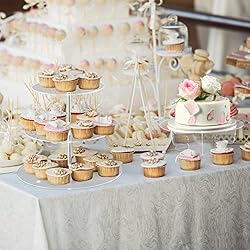 2 Pcs Acrylic Cupcake Stand Set Including 3 Tier