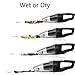 Car Vacuum Cleaner High Power Handheld Wet Dry Stronger Suction Portable Auto Vacuum Cleaner DC 12V 4000PA 16.4FT(5M) Power Cord - Metal Fans -HEPA Filters-Carrying Bag (Black)
