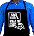 ApronMen, No Idea, Funny Aprons For Men, BBQ Grilling Apron With Adjustable Straps, One Size Fits All, Aprons With Pockets - Professionally Printed Gifts For Dad