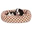 52-Inch Sage Bamboo Sherpa Bagel Dog Bed – Water-Resistant, Recycled Fill, Made In USA - View #8