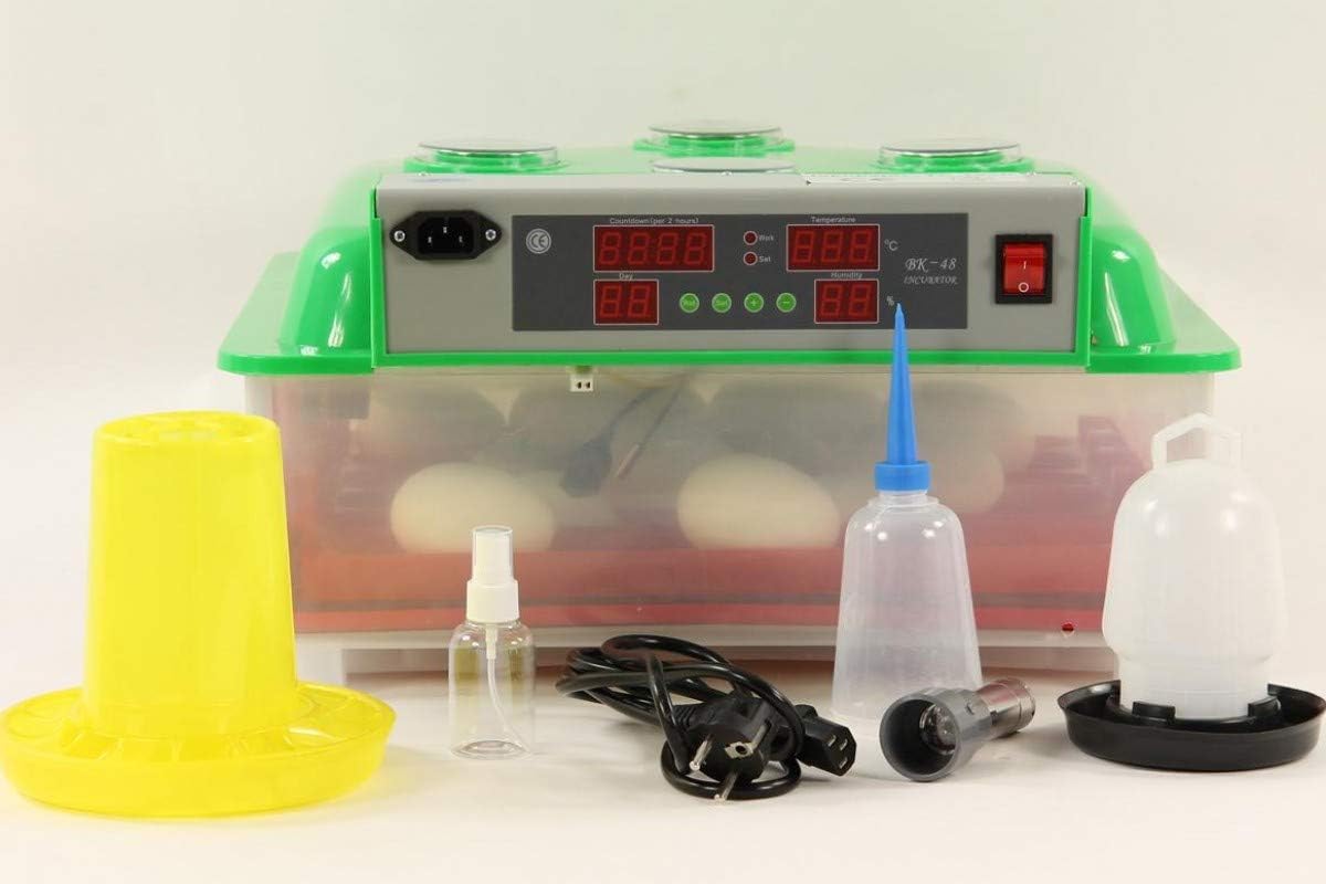 HeuSa Tech Incubator FULLAUTOMATIC BKPro-G + accessories, suitable for various sizes of eggs, geese, quail, chicken, hatching machine, incubator