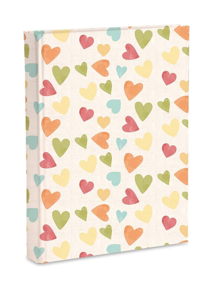 Photo Album with Pockets 21 x 28 cm Contains 200 Photos 13 x 18 cm Printed Paper with Matt Laminated Finish Hearts