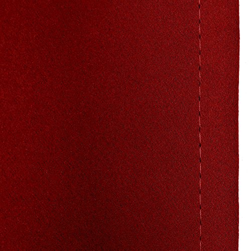 image for Deconovo Door Curtains Red Blackout Curtains for Christmas Dual Rod Po