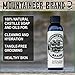 Mountaineer Brand Beard Wash For Men | 100% Natural Beard Shampoo | Thick Cleaning Softening Lather for Hair and Skin | Hydrate and Detangle | Grooming Treatment | WV Pine Tar Scent 8oz