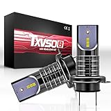 Goldcrop H7 LED Headlight Bulbs, Cool white CREE Headlight Replacement Bulbs 6000K 7200LM 50W Per Kit, Fog light bulbs