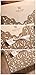 Graces Dawn 100pcs Laser-cut Lace Flower Pattern Wedding Invitations Cards(set of 100pcs) and Blank Cards and Envelopes 6 x 6