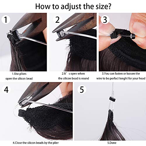 image for Invisiable Wire Hair Extension Flip Curly Synthetic Halo Secret Hairpi