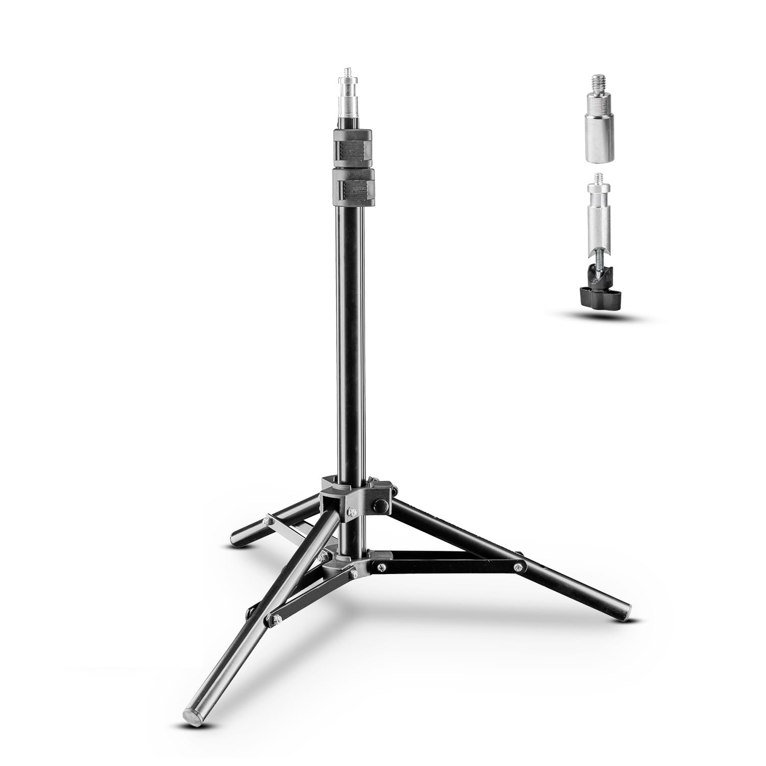 Walimex Pro Tripod WT-802, 108 cm, Aluminium, 2.5 kg Max Load, Carrying Bag, Black