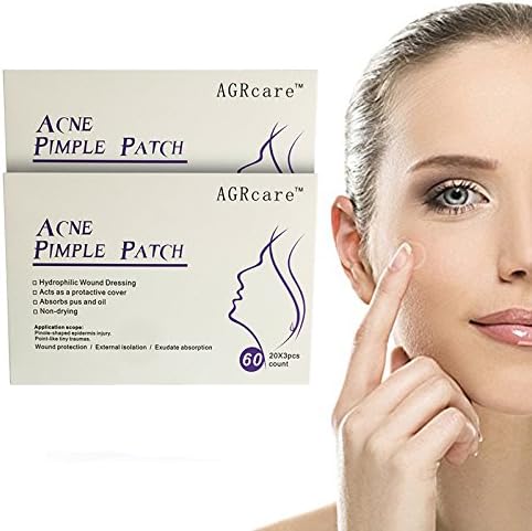 AGRCARE Acne Pimple Master Patch, Absorbing Cover Hydrocolloid Acne Patch Sticker Dots (2 Pack 120 Count)