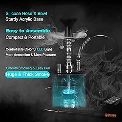 Hookah, Get Funky Cube Acrylic Hookah Set Shisha
