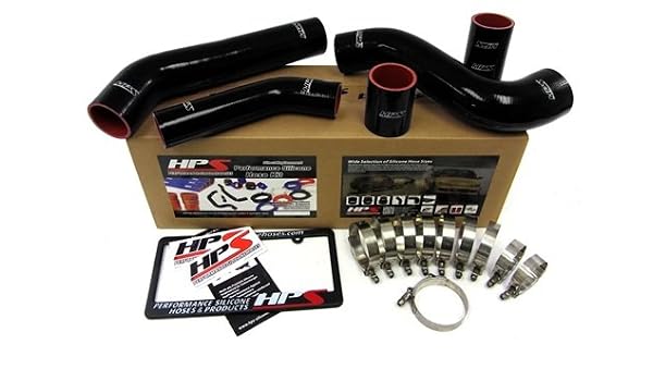 Amazon Com Hps Black 4 Ply Reinforced Silicone Intercooler Turbo Hose Kit For Mitsubishi Lancer Evo X Automotive