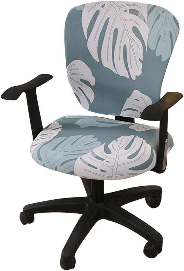 Jinzio Computer Office Chair Cover - Split Protective & Stretchable Cloth Polyester Universal Desk Task Chair Chair Covers Stretch Rotating Chair Slipcover, Spearmint