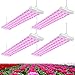 ANTLUX 4ft LED Grow Plant Lights 80W (600W Equivalent) Full Spectrum Integrated Growing Lamp Fixture for Greenhouse Hydroponic Indoor Seedling Veg and Flower, Plug in with on/Off Switch, 4 Pack