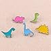 SIVITE Cute Cartoon Enamel Brooch Pin Set for Clothes Hat Bag Scarf Corsage Badge Multicolor Dinosaurs Lapel Pin