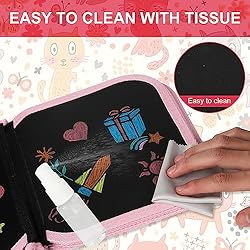 Kids Erasable Doodle Book Set, 14 Page Portable