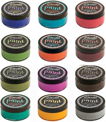 Ranger - Dyan Reaveley Dylusions Acrylic Paint - Lot of 12 Jars 2016 Colors Bundle #2