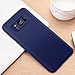 Humixx Samsung Galaxy S8 Case Thin Anti-scratch Support Wireless Charging Matte Finish Coating Anti-fingerprint High-end Dark Blue Samsung S8 Case Good Grip for Galaxy S8