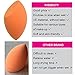 Kissbuty Cosmetics Beauty Sponge Blender for Powder Cream or Liquid Application , Latex Free and Vegan Makeup Sponge (Rose Red)
