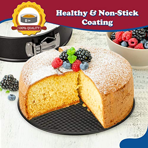 HIWARE 9 Inch Nonstick Cheesecake Pan Springform Pan with Removable