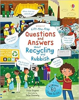 Lift-the-flap questions and answers about recycling and rubbish