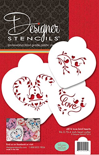 Love Birds Heart Set by Designer Stencils