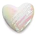 U-miss Mermaid Pillow with Pillow Insert, Two-Color Decorative Heart Shape Reversible Sequin Pillow 13''Ã—15'' (Heart-Shaped, Pink-White)
