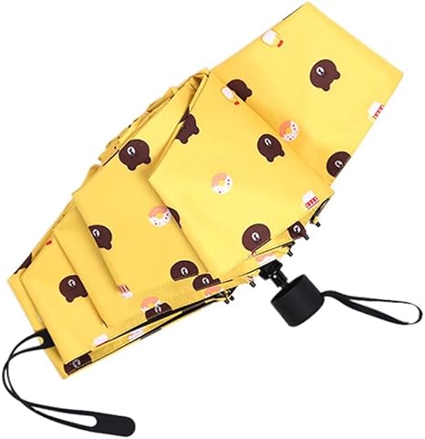 Amazon Hellogo 折りたたみ傘 晴雨兼用 Uvカット 丈夫 耐風撥水 持ちやすい 日傘 晴雨傘 シンプル 折れにくい 濡れない 黄色クマ Hellogo 傘 レインウェア 通販
